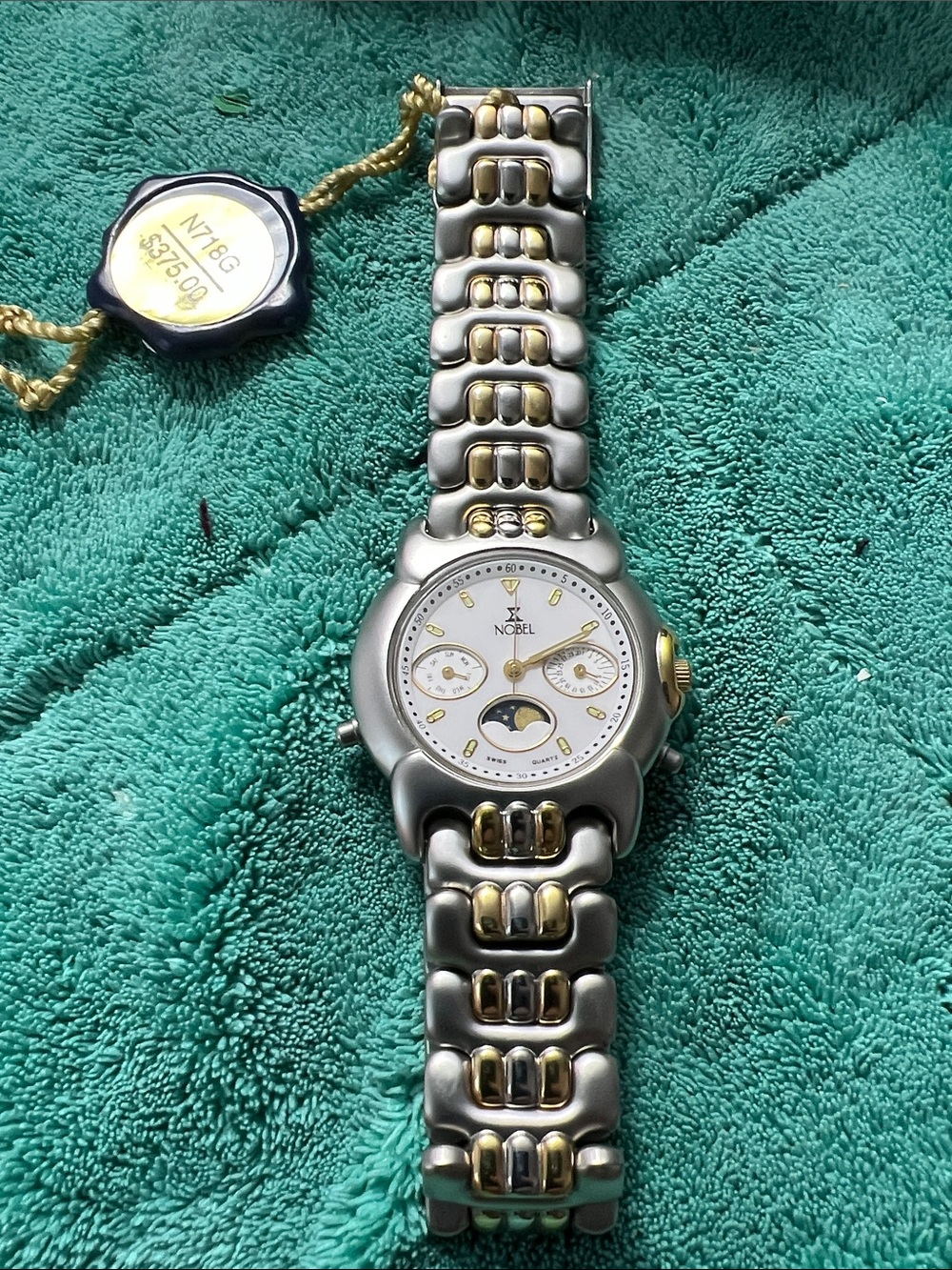 Nobel Two-Tone Moonphase Women's Watch - Gold & Silver